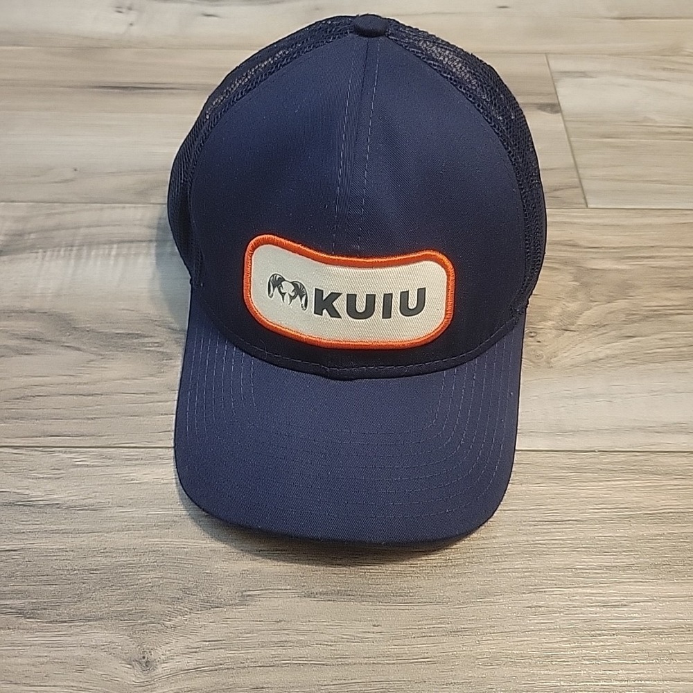 Kuiu SnapBack Trucker Style Hat Cap Mens Blue Spellout Logo